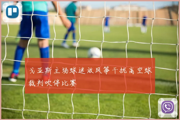 戈亚斯主场球迷放风筝干扰高空球裁判吹停比赛